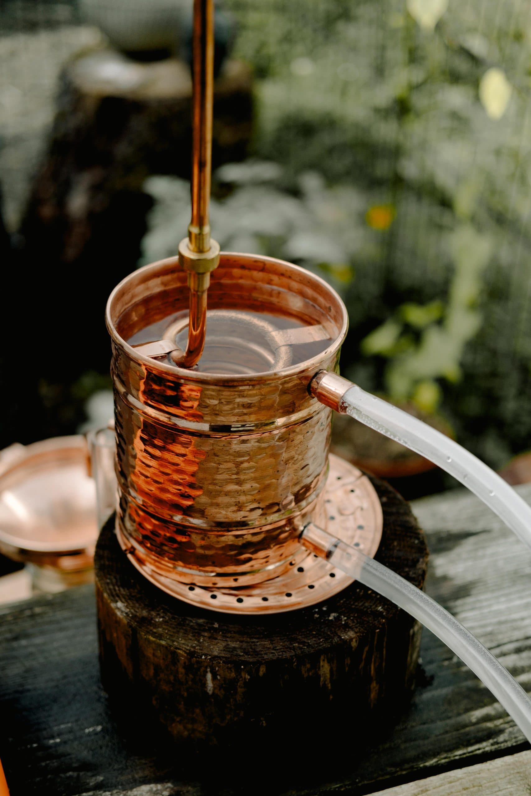 What Should You Use for the Condenser Water Inlet and Outlet on a Copper Still